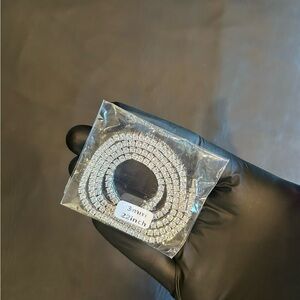 Brand New 3mm 22 Inch Silver Tennis Chain | VVS1 Moissanite